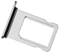 SIM Card Tray With Waterproof Rubber Ring for iPhone 8 Silver