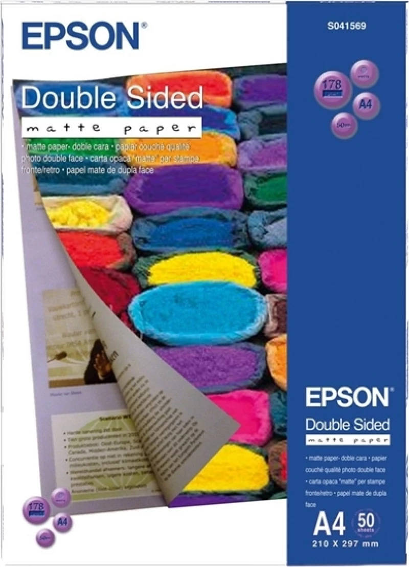 Epson Double-Sided Matte A4 178gr 50 Φύλλα