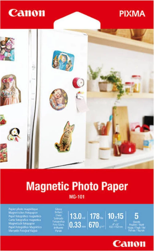 Canon Magnetic Photo Paper MG-101 A6 (10x15) 5 Φύλλα