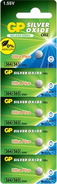 GP Batteries Watch Battery 364 Μπαταρία Silver Oxide Ρολογιών SR60 1.55V 1τμχ