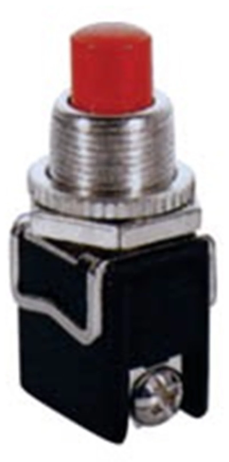 ΜΠΟΥΤΟΝ PUSH OFF ΣΤΡΟΓΓΥΛΟ Φ12 ΒΙΔΑ 4A/250V PBS-13C ΚΟΚΚΙΝΟ LZ