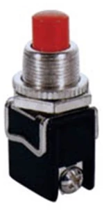 ΜΠΟΥΤΟΝ PUSH OFF ΣΤΡΟΓΓΥΛΟ Φ12 ΒΙΔΑ 4A/250V PBS-13C ΚΟΚΚΙΝΟ LZ