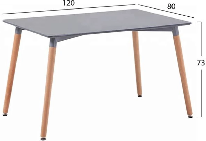 Τραπέζι Τραπεζαρίας Minimal 120x80cm