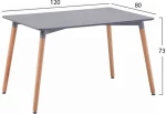 Τραπέζι Τραπεζαρίας Minimal 120x80cm
