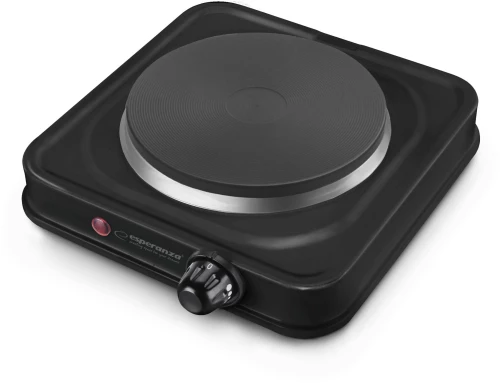 Esperanza EKH003K Επιτραπέζια Εστία Εμαγιέ Μονή Μαύρη