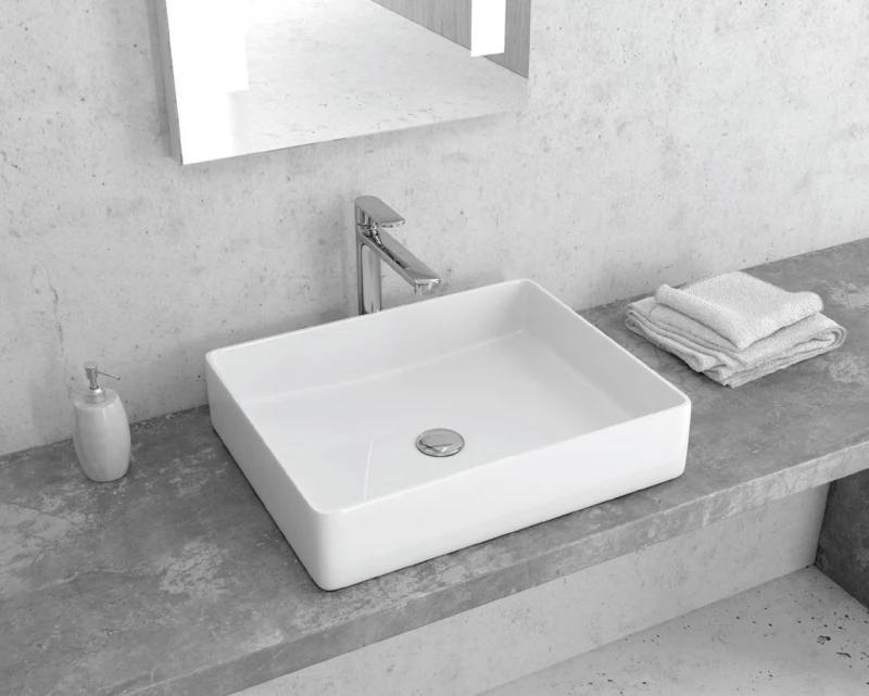 Karag LT 2178 Επικαθήμενος Νιπτήρας Πορσελάνης 51x40.5cm Λευκός