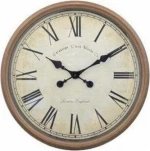 Ρολόι Τοίχου Yellow Ξύλινο 50cm